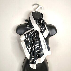Nicole De Beauvoir Paris Vintage 90s Eiffel Tower Glam Parisian Monogram Scarf